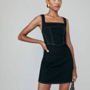 Reformation Davies Bustier Denim Mini Dress - Size 8 good condition